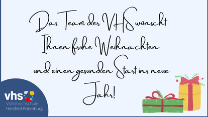 Frohe Weihnachten und einen guten Rutsch ins neue Jahr